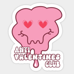 Fun Retro Valentines Themed Design For Women Sticker
